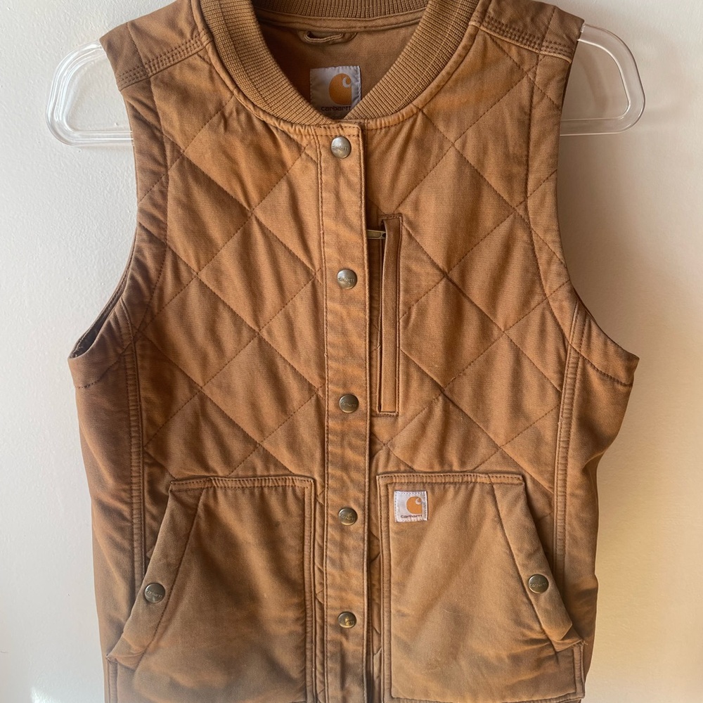 Carhartt Brown Quilted Vest